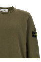 Logo badge cotton sweatshirt Green