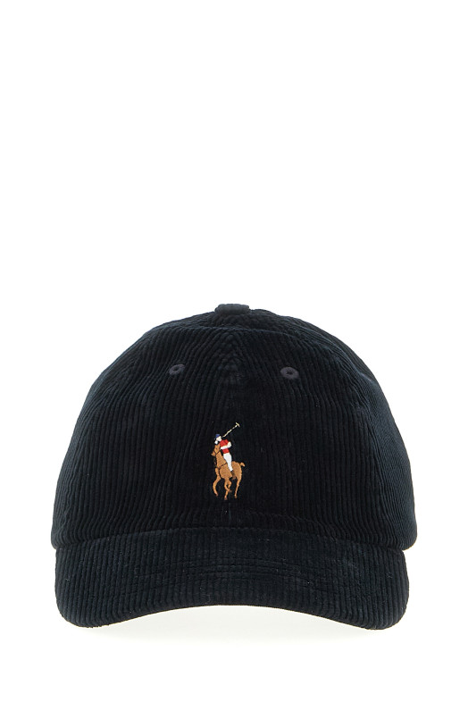 Рюшевая бархатная шляпа Черная POLO RALPH LAUREN 710847175005