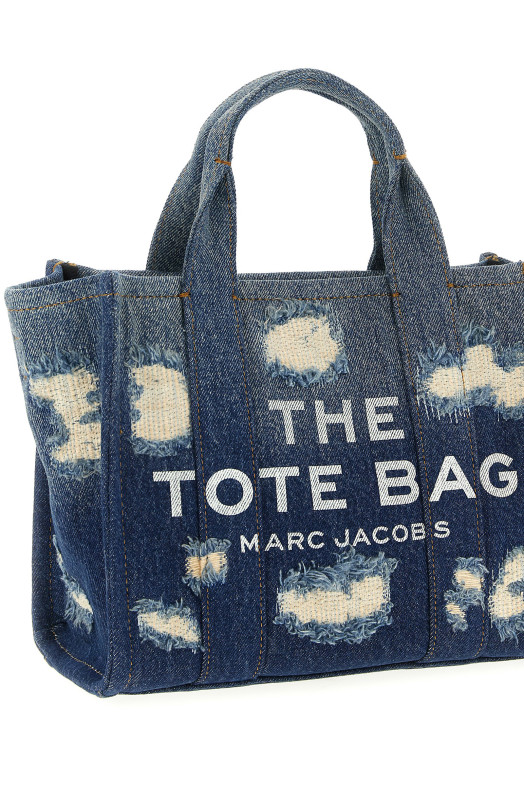 'The Rip And Repair Denim Small Tote' shopping bag Blue