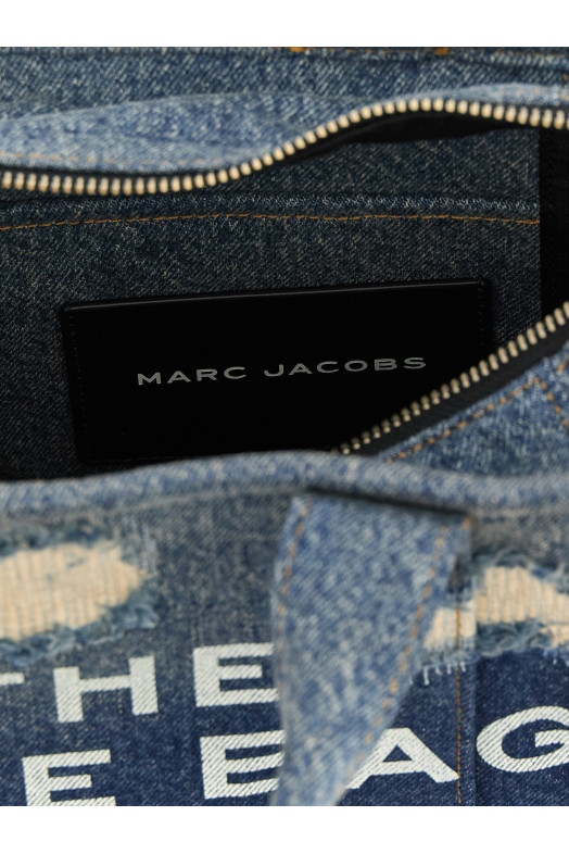 'The Rip And Repair Denim Small Tote' shopping bag Blue