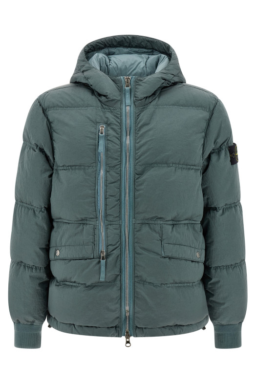 Metal Nylon down jacket Green