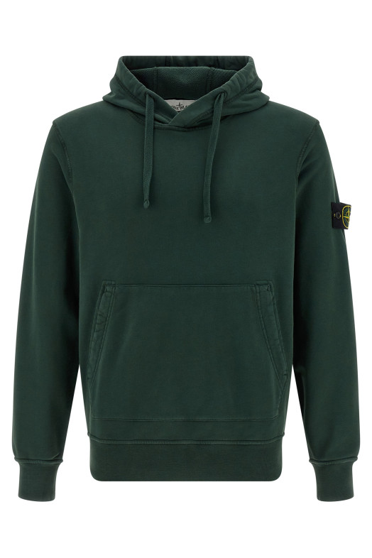 Logo badge hoodie Green