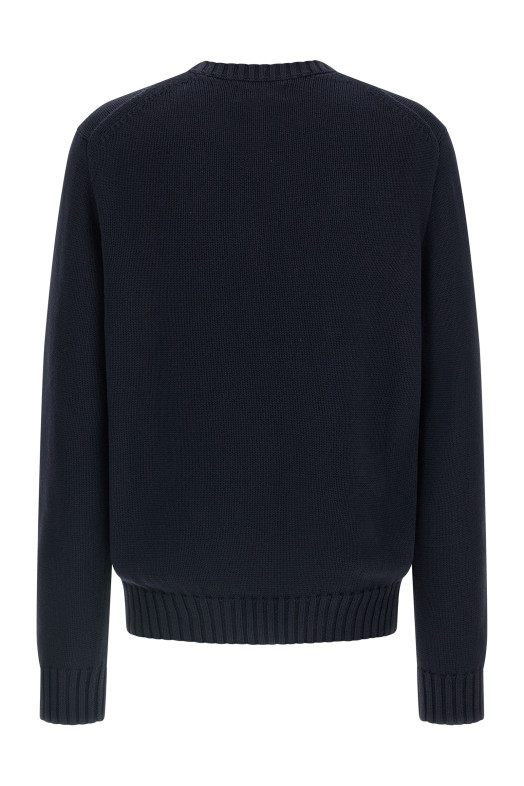 Intarsia sweater Blue