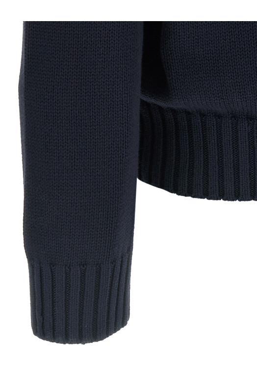 Intarsia sweater Blue