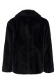 'Laura' faux fur coat Black