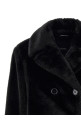 'Laura' faux fur coat Black