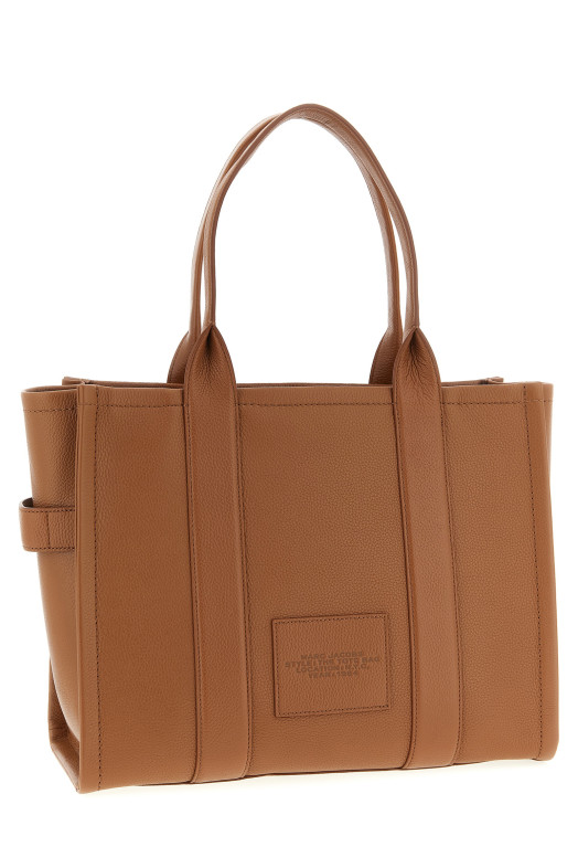 'The Leather Large Tote' shopping bag Brown