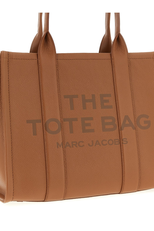 'The Leather Large Tote' shopping bag Brown