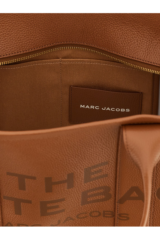 'The Leather Large Tote' shopping bag Brown