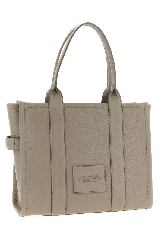 'The Leather Large Tote' shopping bag Gray