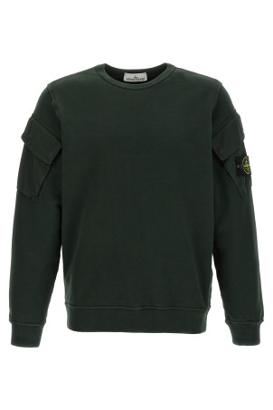 Logo badge sweatshirt Green