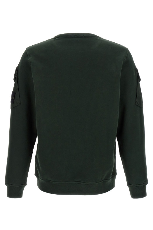 Logo badge sweatshirt Green