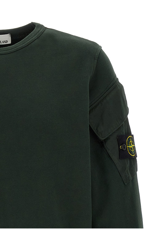 Logo badge sweatshirt Green