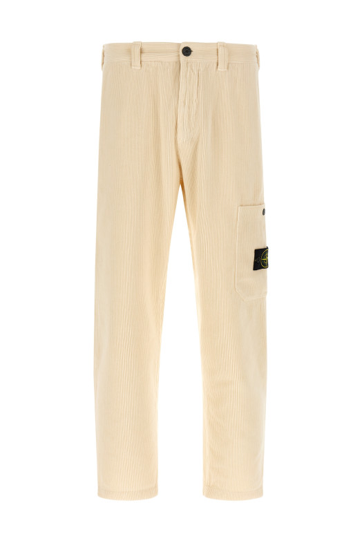 Velvet cargo pants Beige