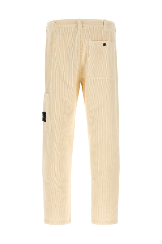 Velvet cargo pants Beige