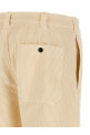 Velvet cargo pants Beige