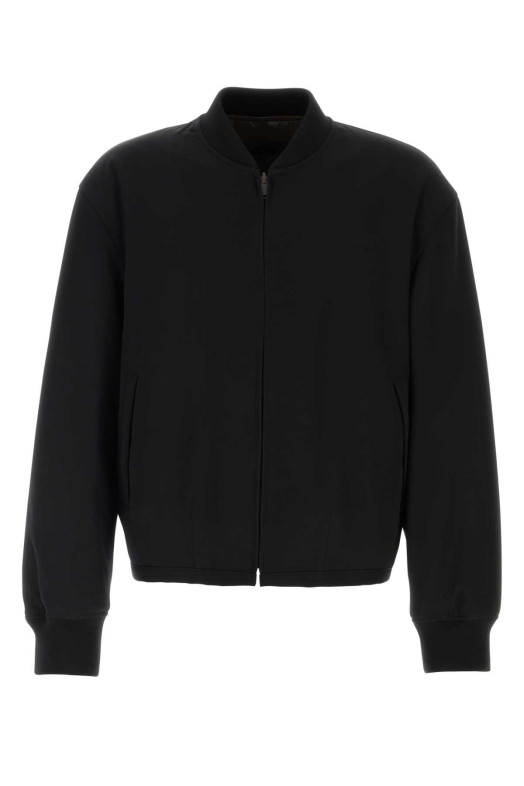 Black wool Fenn bomber jacket Black THE ROW (1171W2812)