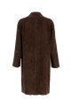 Chocolate suede Hanto coat THE ROW (1212L643)