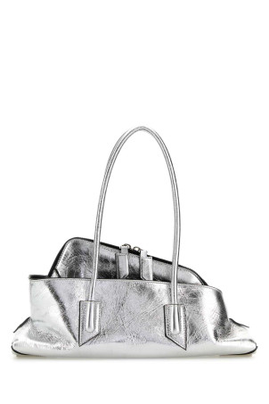 Silver leather small La Passeggiata handbag THE ATTICO (250WAH00058LBT070AA)