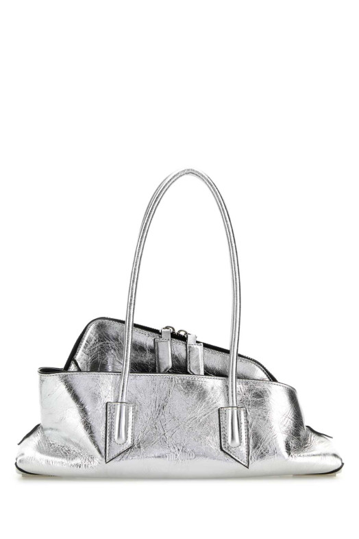 Silver leather small La Passeggiata handbag THE ATTICO (250WAH00058LBT070AA)
