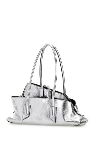Silver leather small La Passeggiata handbag THE ATTICO (250WAH00058LBT070AA)