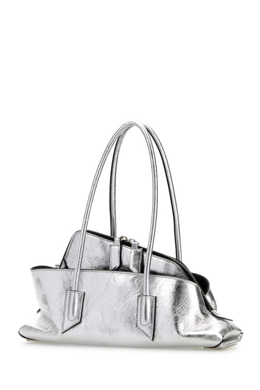 Silver leather small La Passeggiata handbag THE ATTICO (250WAH00058LBT070AA)