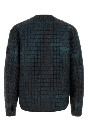 Printed nylon jacket Black STONE ISLAND (4100117R2)