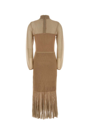 Two-tone viscose blend Hypnotic dress ZIMMERMANN (4869DF251)