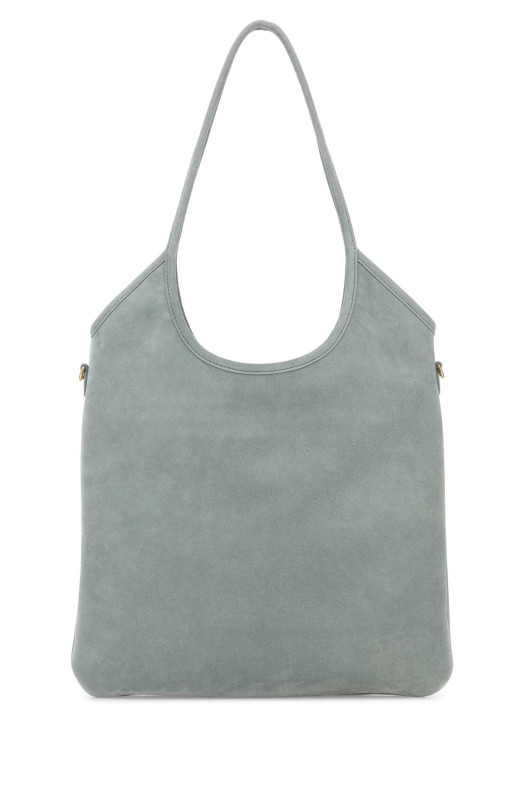 Powder blue suede shopping bag MIU MIU (5BG231VMLN2CSS)