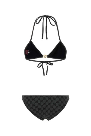 Printed stretch polyester bikini Black GUCCI (688999XHAK3)
