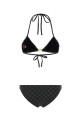 Printed stretch polyester bikini Black GUCCI (688999XHAK3)