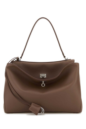 Коричнева шкіряна середня сумочка Rodeo BALENCIAGA (7897722AA4U)