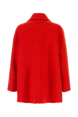 Красное шерстяное пальто VALENTINO GARAVANI (7V0CAK15B4Y)