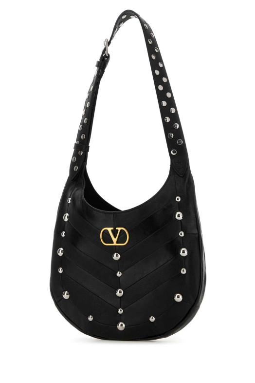 Black leather VLogo Signature shoulder bag Black VALENTINO GARAVANI (7W0B0S63PXJ)