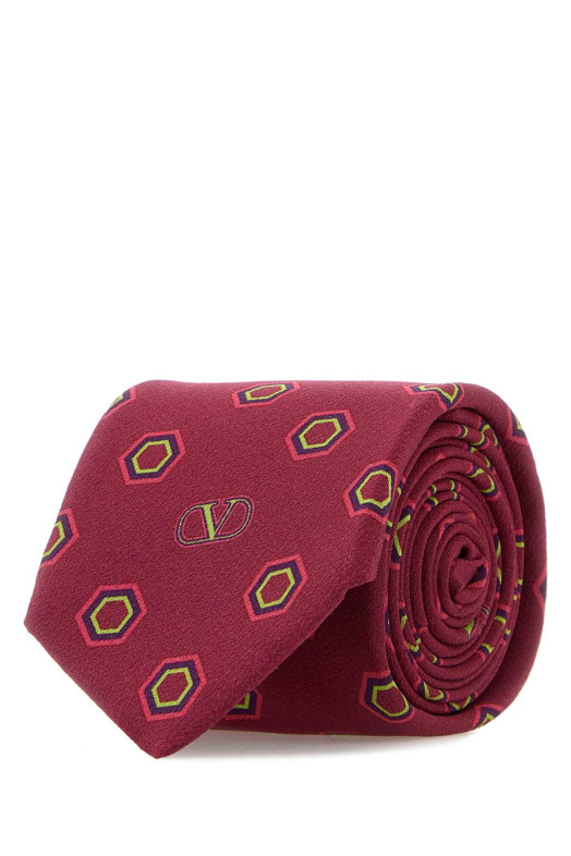 Embroidered silk tie VALENTINO GARAVANI (7Y0EV194TDF)