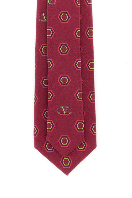 Embroidered silk tie VALENTINO GARAVANI (7Y0EV194TDF)