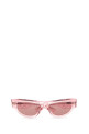 Розовые ацетатные солнцезащитные очки GUCCI (819555J0742)
