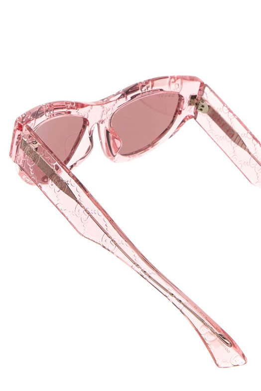 Розовые ацетатные солнцезащитные очки GUCCI (819555J0742)
