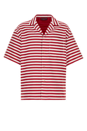 Вишита сорочка з бавовняної суміші GUCCI (833312Z7AQM)