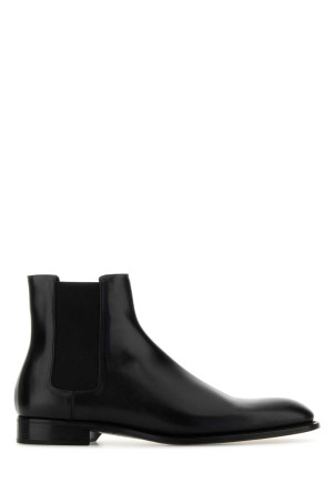 Black leather Chelsea ankle boots Black SAINT LAURENT (837991AAE5G)