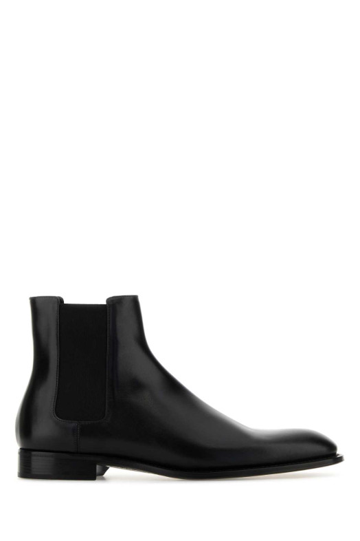 Black leather Chelsea ankle boots Black SAINT LAURENT (837991AAE5G)