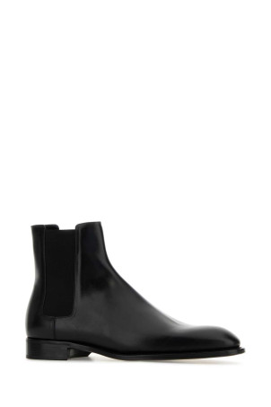 Black leather Chelsea ankle boots Black SAINT LAURENT (837991AAE5G)