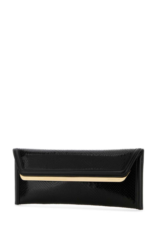 Black leather Evening clutch DSQUARED (CLW004540907866)