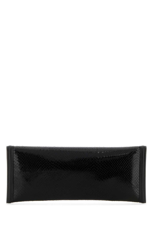 Black leather Evening clutch DSQUARED (CLW004540907866)