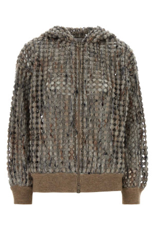 Multicolor wool blend cardigan BRUNELLO CUCINELLI (MGSR24306)