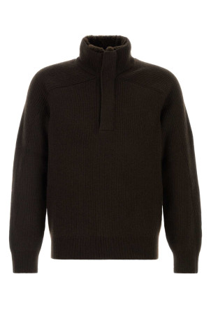 Темно-коричневый кашемировый свитер ZEGNA (RUGK87A2127)