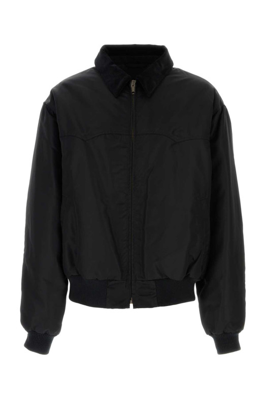 Black nylon bomber jacket MAISON MARGIELA (S67AM0106M35662)