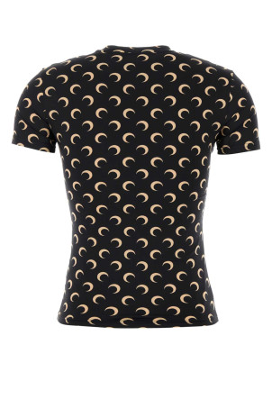 Printed stretch nylon t-shirt MARINE SERRE (UTS001ACJER0001)