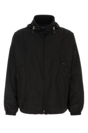 Black polyester blend windbreaker WOOYOUNGMI (W253JP02)