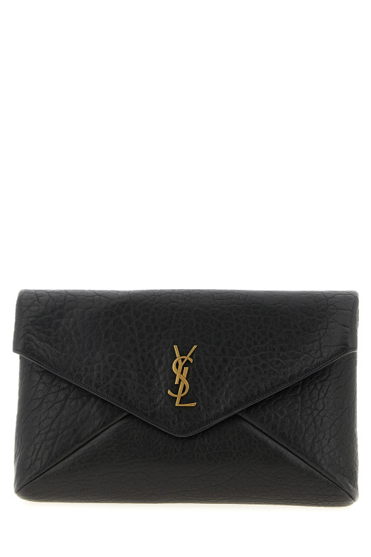 'Envelope' large clutch bag Black